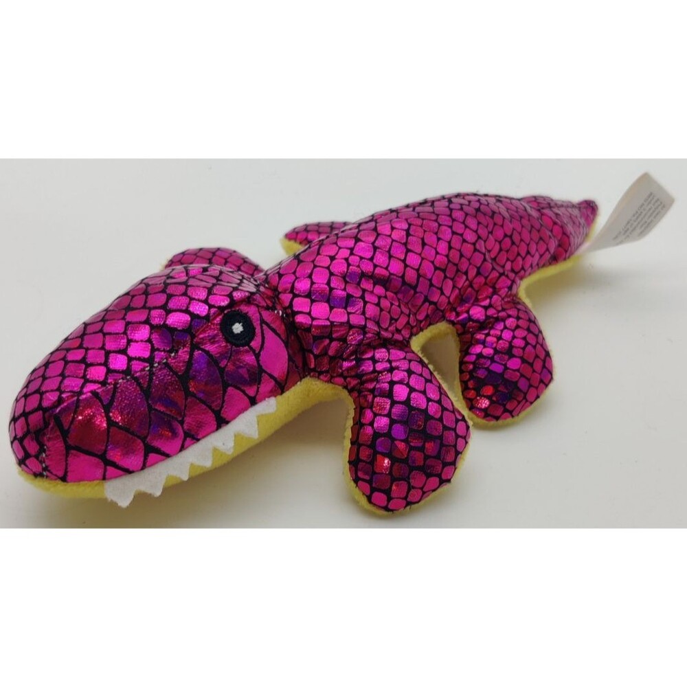 Oriental Trading Company 9.5 Pink Metallic Dinosaur Crocodile Alligator Reptile